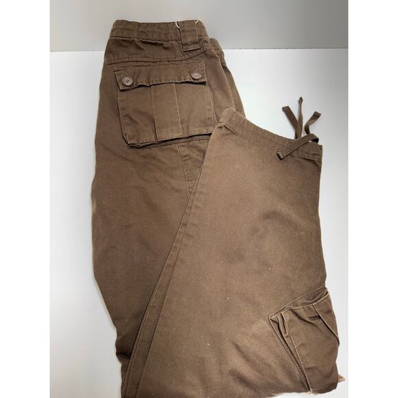 Vtg Matchstick Union Workwear Supplies Brown Cargo Pants Men’s Sz 38 Utility - Picture 6 of 8
